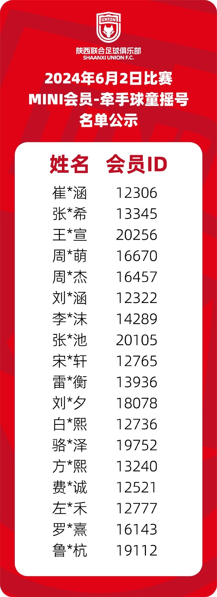 6月2日比賽MINI會(huì)員專屬牽手球童招募公示